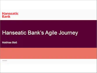 Screenshot einer präsentation: Gastvortrag zum Thema "Digitalisierung, Transformation und New Work" vor Studierenden der Fresenius Hochschule