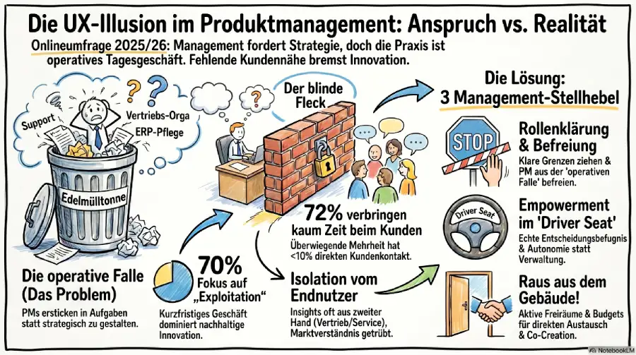 Infografik: UX-Illusion im Produktmanagement